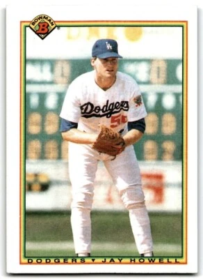 1990 Bowman Baseball Card Jay Howell Los Angeles Dodgers #83 - Image 1 of 2
