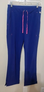 Smitten Scrub Pants Women's Size TXS Carribean Blue Drawstring Waist Tall - Picture 1 of 7