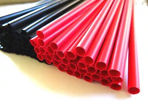 2 Meter Schrumpfschlauch Rot Schwarz 2,4 auf 1,2 mm für dünne Litze + LEDs DIY - Bild 1 von 5