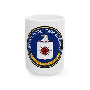 Sello de la Agencia Central de Inteligencia - Taza de café blanca - Imagen 1 de 9