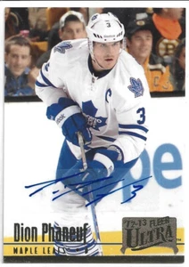12-13 UD Fleer Retro 1994 Autograph Parallel Dion Phaneuf '94-38 - Bild 1 von 1