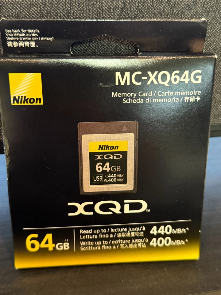 Nikon MC-XQ64G XQD Memory Card 64GB for Z7 Z6 D850 D500 in Sealed retail box - Image 1 of 1