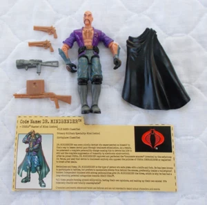 Dr. Mindbender (v3) 2002 Hasbro G.I. Joe, Cobra Control Mental Completo + Tarjeta - Imagen 1 de 2