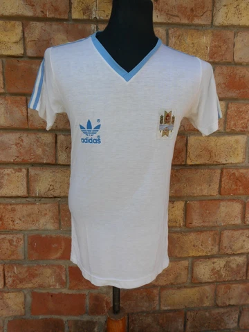 NEHRU CUP 1982 Uruguay VENANCIO RAMOS match worn shirt Racing Lens Peñarol Nacio Cover