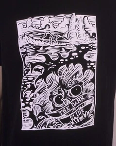 EUC The Dark Slide Skate T-Shirt Skater Art Print SZ L - Picture 1 of 4