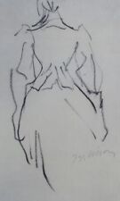 Jacques Villon: Elegant de Dos, Engraving Signed, 1959
