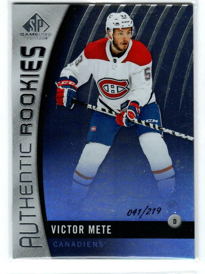 2017-18 SP Game Used Rainbow #88 Victor Mete /219 (ref 235610) - Image 1 of 1