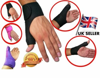 LTG PRO Neoprene Thumb Support Splint CMC Spica Brace Wrist Hand Strain Sprains - Image 1 of 4