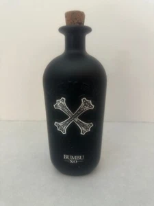Bumbu Rum XO - 750ml Empty Bottle w/ Cork - Black w/ Silver X - B2 - Picture 1 of 7