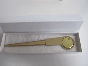 Vintage solid brass 7½” letter opener NEW WITH BOX - Picture 1 of 3
