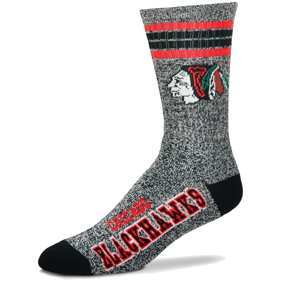 CHICAGO BLACKHAWKS GRISES GOT MARBLE CALCETINES DOBLE LG NUEVOS PARA PIES DESCALZOS Foto 1 de 1