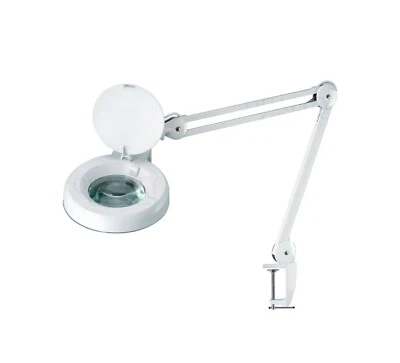 QO USA™ LED 8D DESK TABLE CLAMP MOUNT MAGNIFIER LAMP LIGHT MAGNIFYING GLASS LENS - Image 1 of 4