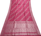 Sushila Vintage Ciężkie sari Czysta satyna Jedwab Banarasi Brokatowa Tkana Tkanina Sari