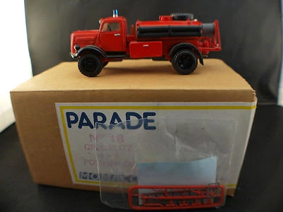 Parade N.18 Opel Blitz 4x4 Furgone Pompieri Scatola Nuovo 1/50 - Immagine 1 di 4
