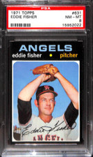 1971 TOPPS #631 EDDIE FISHER PSA 8 15952022