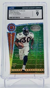 1999 Donruss Preferred QBC Terrell Davis Chain Reaction #/5000 #1a Broncos CGC 9 - Picture 1 of 2