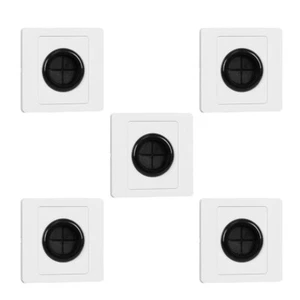5 Pcs With Rubber Pad Cover Cable Wall Pass Through Insert Plate - Picture 1 of 12