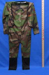 Halloween Costume Jumpsuit Soldier GI Joe USA Army Camo Camouflage S/M 1 Piece - Picture 1 of 3
