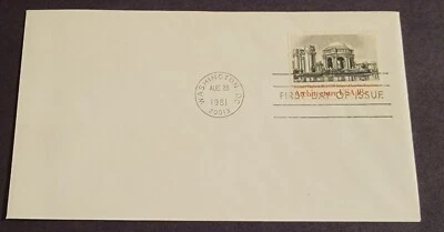 1981 FIRST DAY COVER- #1930 - ARCHITECTURE - Palace of the Arts by Mayback - Image 1 of 2