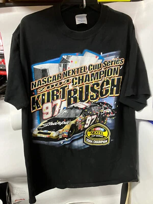 Camiseta Kurt Busch #97 Sharpie 2004 Nextel Cup Champion NASCAR - Talla XLarge Foto 1 de 4