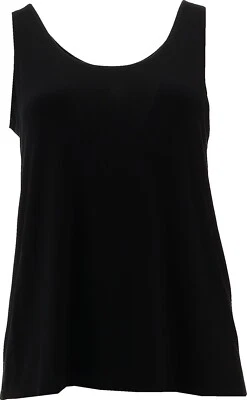 Retreat Rhonda Shear Knit Lounge Tank Black M NWOT (50) - Image 1 of 4