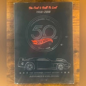 New Hot Wheels 50th Challenging The Limits Bendon 2018 Advanced Coloring Book - Picture 1 of 5