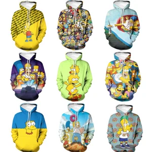 Cosplay The Simpsons Maggie Marge 3D Hoodies Homer Bart Sweatshirts Jacke Mäntel - Bild 1 von 42