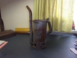 vintage huffman oil can galvanized FREE SHIPPING - Picture 1 of 10