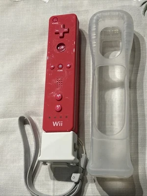 Nintendo Wii OEM Pink Remote Wiimote Motion Plus Adapter Sleeve Tested -Read- - Image 1 of 4
