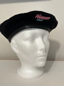 H&M The Powerpuff Girls Embroidered Black Beret Cap Woman’s Hat Med/large - Picture 1 of 12