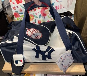 New York Yankees Duffle Bag Navy Tuck Style Duffel Baseball Logo ‘08 All Star - Picture 1 of 11