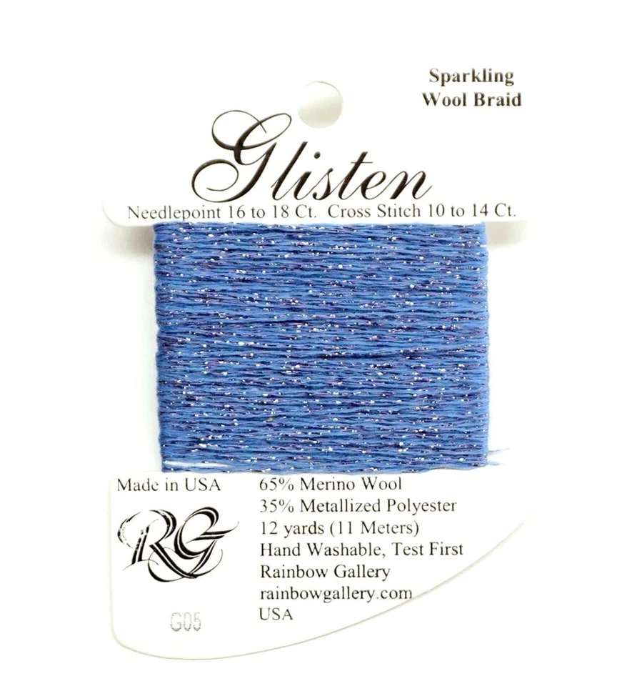 GLISTEN Sparkling Braid #05 "Mystic Iris" Needlepoint Thread Rainbow Gallery - Image 1 of 1