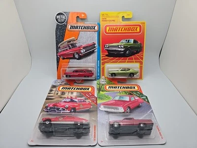 Lot of 4 Matchbox Cars Sealed New Old Stock 70 Ford Capri Ranchero Hudson Wagon - Image 1 of 4