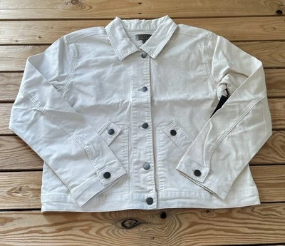 Kut From The Kloth NWT Women’s Button Up Denim Jacket Size XL White B8 - Image 1 of 4