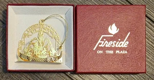 Vintage Tamerlane Country Club Plaza Kamin auf der Plaza vergoldet Ornament - Bild 1 von 5