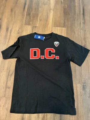 NWT Men's Large L DC United MLS Soccer Shirt Black T-Shirt Washington D.C. Tee - Image 1 of 2