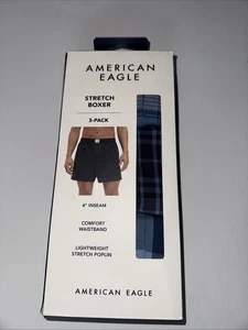 American Eagle Boxershorts Herren klein 3er Pack kariert - Bild 1 von 3