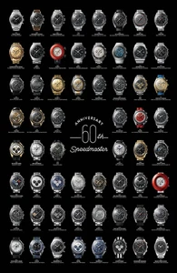 Omega Speedmaster 60th Anniversary Reprint Poster 11 x17" Luxury Watch Wall Art - Picture 1 of 3
