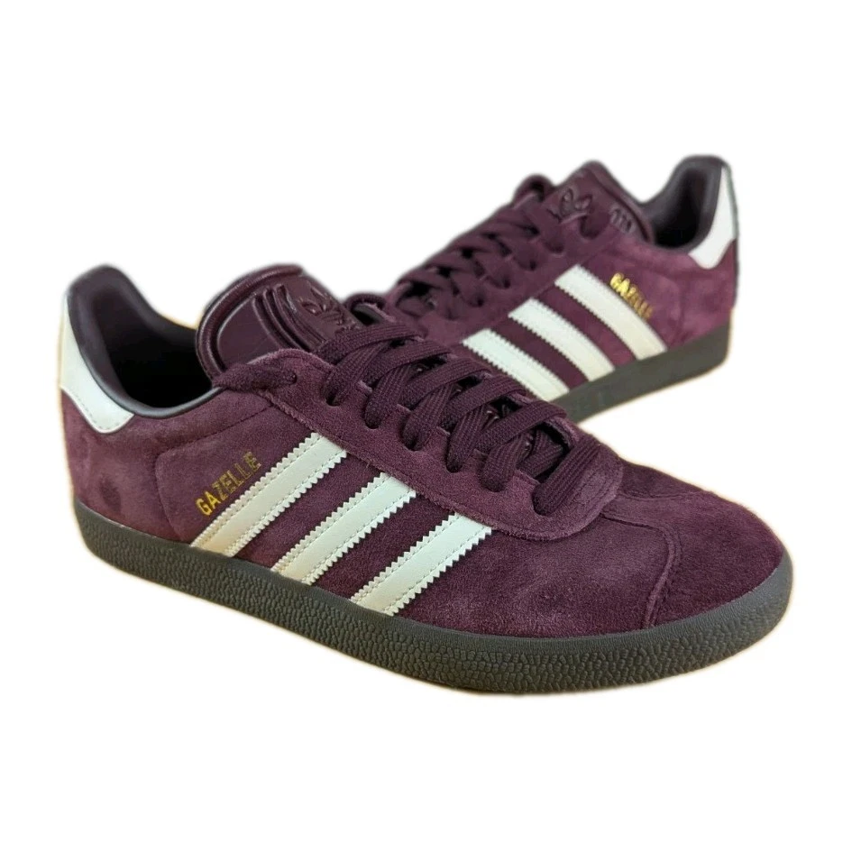 Adidas GAZELLE Zapatos Borgoña Mujer Talla 6 (¡Sin Insertos!) Zapatillas Foto 1 de 4