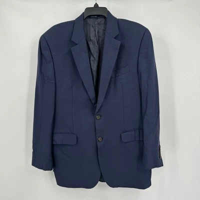 Blazer Ralph Lauren Para Hombres Bambú Talla 40R Clásico Azul Marino Preppy Pulido  Foto 1 de 4