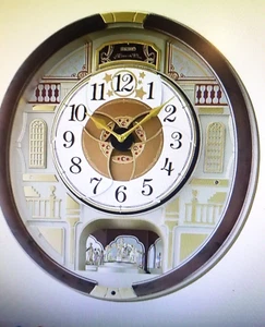 SEIKO MELODIES IN MOTION 2024 MUSICAL WALL CLOCK LIMITED EDITION QUARTZ MOVEMENT - Picture 1 of 10