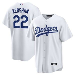 22# MLB Men's Los Angeles Dodgers Clayton Kershaw White Player Jersey