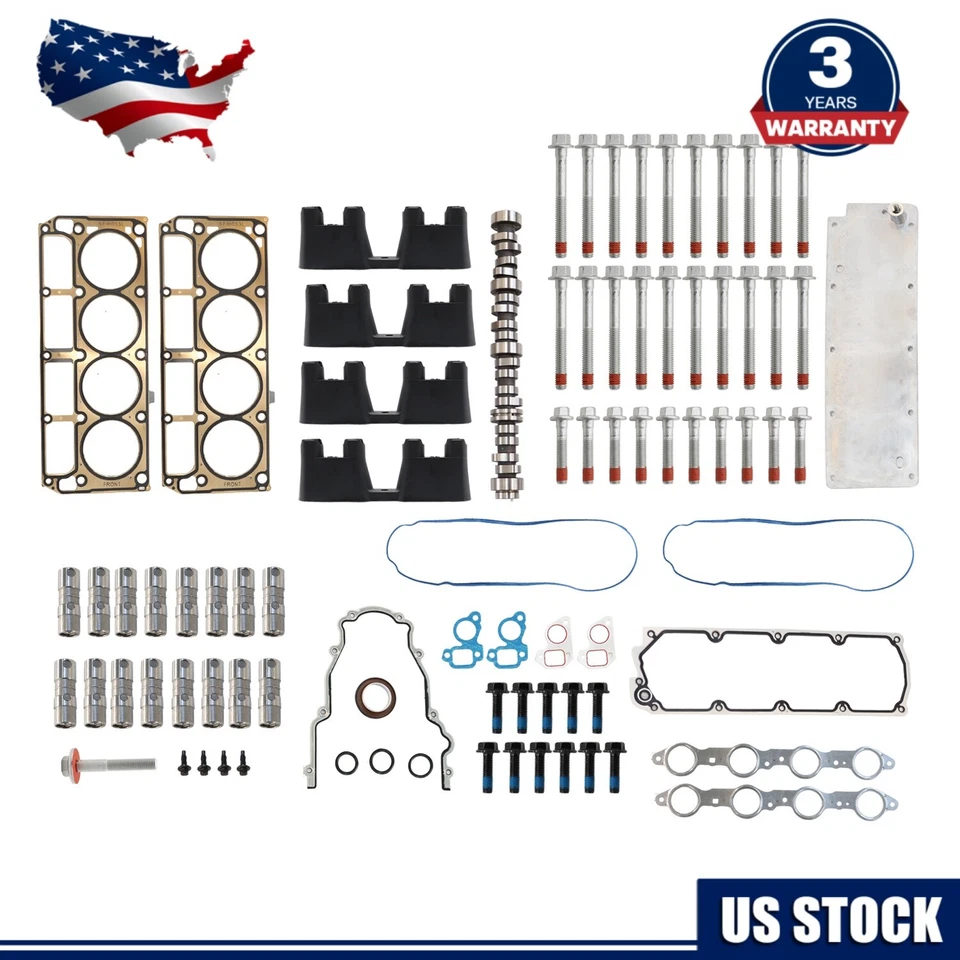 Kit de elevadores de eixo de cames de cames NON AFM DOD para 2007-2013 Chevrolet GMC 5.3L caminhões SUV - Imagem 1 de 4