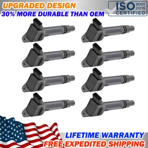 8pc Ignition Coil Pack for Toyota Land Cruiser Sequoia Tundra 07-19 4.6L 5.7L - Picture 1 of 9