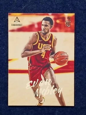 2021 CHRONICLES DRAFT PICKS LUMINANCE BASKETBALL EVAN MOBLEY  ROOKIE #77 - Image 1 of 2