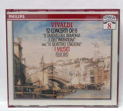 FELIX AYO, I MUSICI - VIVALDI 12 concerti op.8 - PHILIPS 2xCDs full silver NM - Image 1 of 2