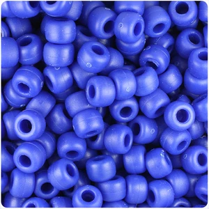 BeadTin Royalblau Matt 9 mm Fass Pony Perlen (500 Stück) - Bild 1 von 1