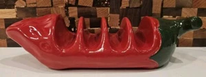 Terra Cotta Chili Pepper Taco Holder - Unused, In Box - Picture 1 of 3