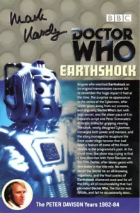 Doctor Who: Earthshock DVD Insert Signed by MARK HARDY - Picture 1 of 1