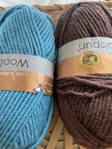 Lion’s  Pride Woolspun Yarn 1 Skein Aquamarine - Picture 1 of 6
